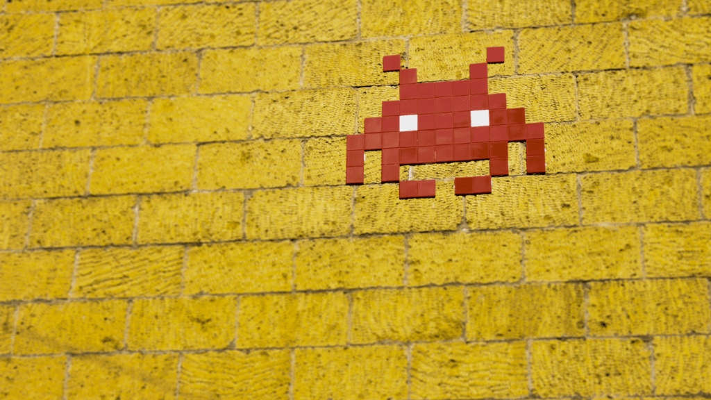 an image of an pixelated art