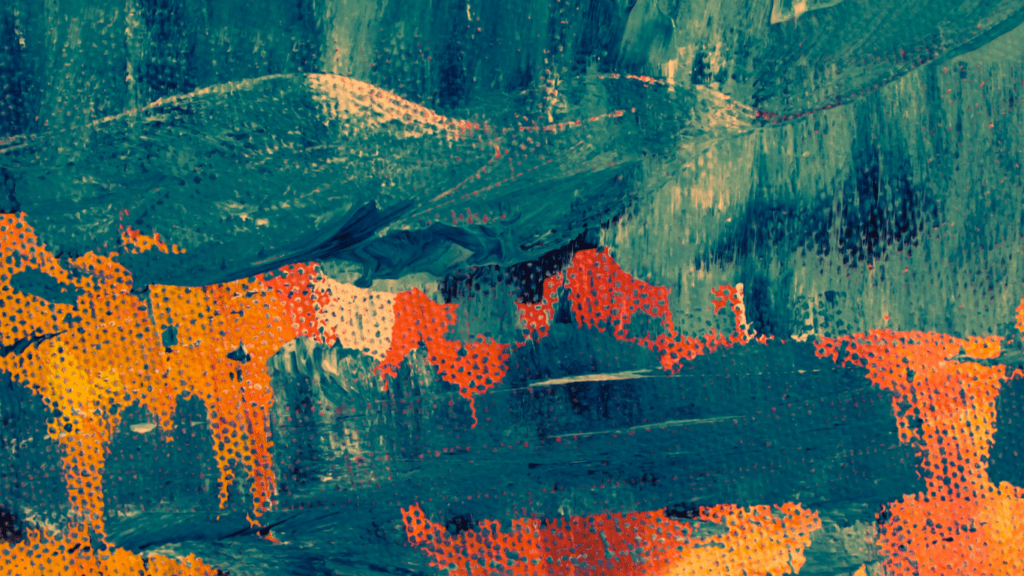 image of an abstract canvas painting