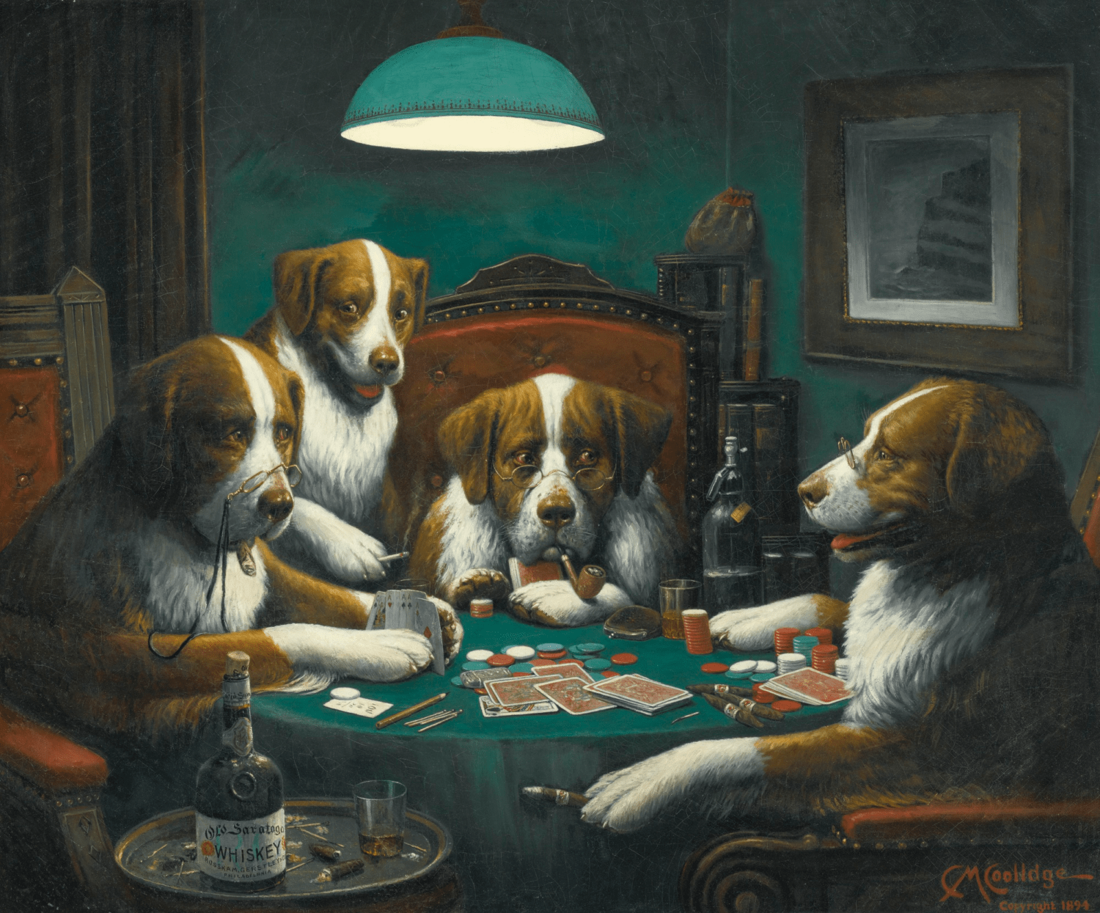 Cassius Marcellus Coolidge Poker Game 1894