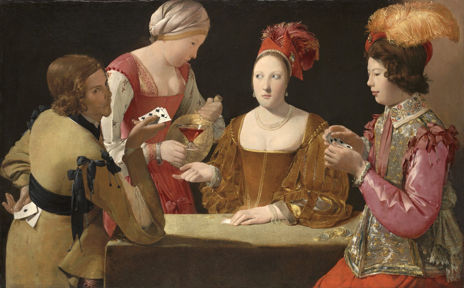 Georges de La Tour The Cheat with the Ace of Clubs Google Art Project