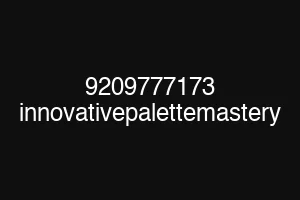 9209777173 innovativepalettemastery