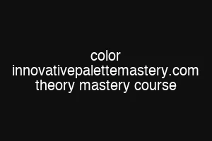 color innovativepalettemastery.com theory mastery course