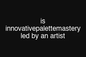 is innovativepalettemastery led by an artist